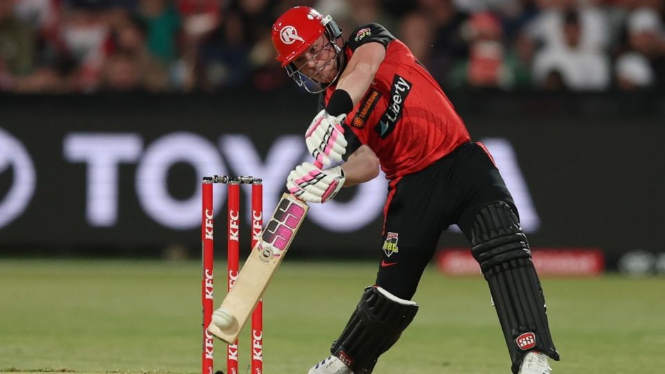 Tim Seifert bashed plenty of boundaries in the powerplay, Melbourne Renegades vs Hobart Hurricanes, BBL 2024-25, Geelong, December 19, 2024