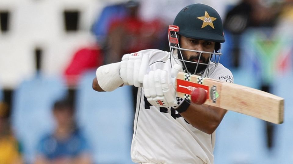 Saud Shakeel's fifty took Pakistan's lead past a hundred, South Africa vs Pakistan, 1st Test, Centurion, 3rd day, December 28, 2024