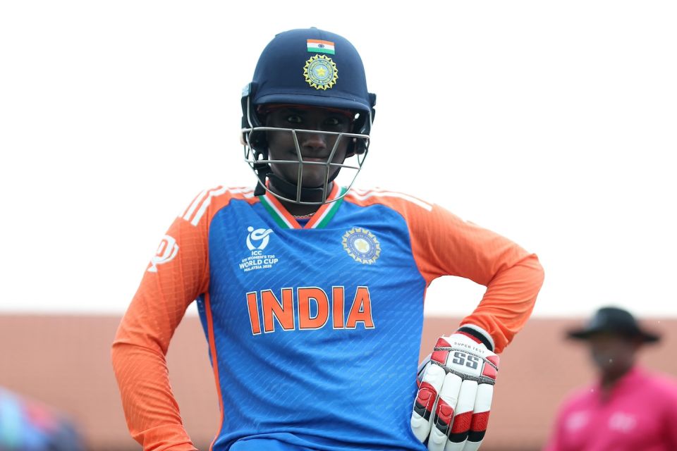 G Kamalini made an unbeaten 4 off 5 balls, Malaysia vs India, Women's Under-19 T20 World Cup 2025, Kuala Lumpur, January 21, 2025