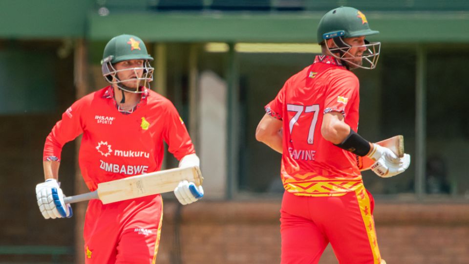 Craig Ervine and Brian Bennett added 136 off 134 balls, Zimbabwe vs Ireland, 1st ODI, Harare, February 14, 2025