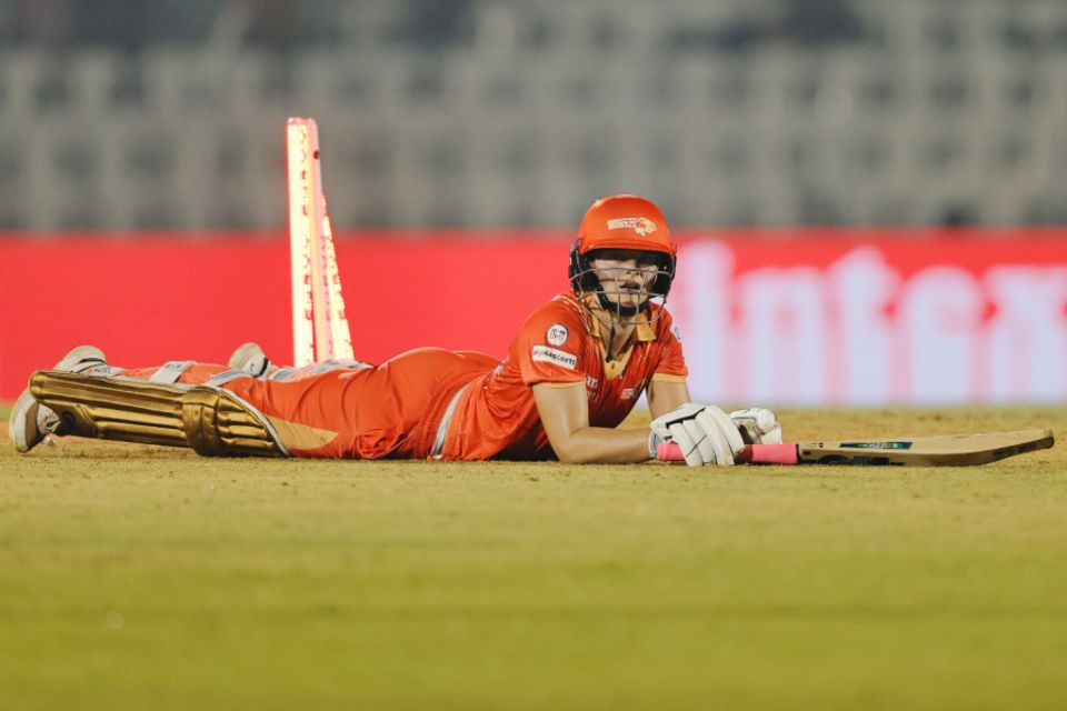 Danielle Gibson was run out for 34 off 24, Mumbai Indians vs Gujarat Giants, WPL 2025, Mumbai, March 13, 2025