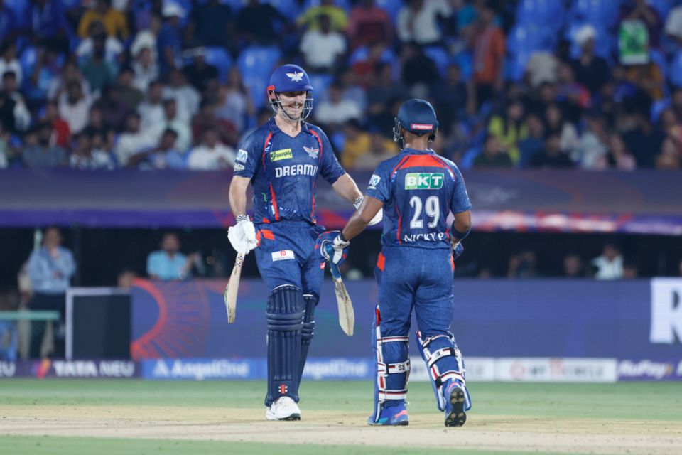 Mitchell Marsh and Nicholas Pooran added 87 for the second wicket, Delhi Capitals vs Lucknow Super Giants, IPL 2025, Visakhapatnam, March 24, 2025