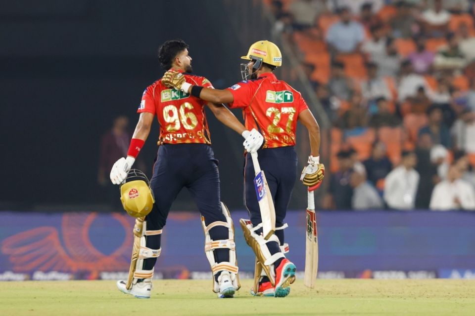 Shashank Singh and Shreyas Iyer added an unbeaten 81 in just 28 balls, Gujarat Titans vs Punjab Kings, IPL 2025, March 25, 2025, Ahmedabad