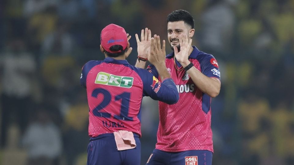 Yudhvir Singh celebrates after getting rid of Ravindra Jadeja, Chennai Super Kings vs Rajasthan Royals, IPL 2025, Delhi, May 20, 2025