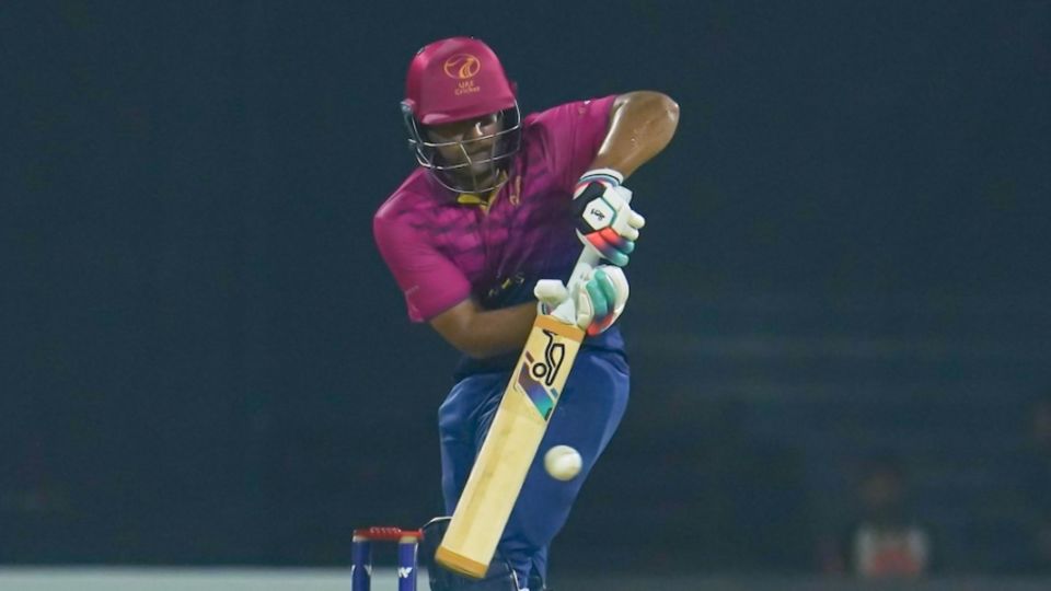 Alishan Sharafu led UAE's chase under pressure, UAE vs Bangladesh, 3rd T20I, Sharjah, May 21, 2023