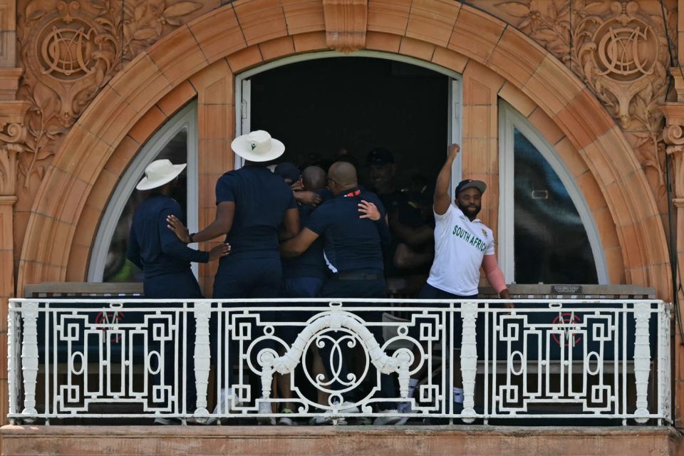Temba Bavuma and the team celebrate the WTC win, Australia vs South Africa, World Test Championship final, fourth day, Lord's, June 14, 2025