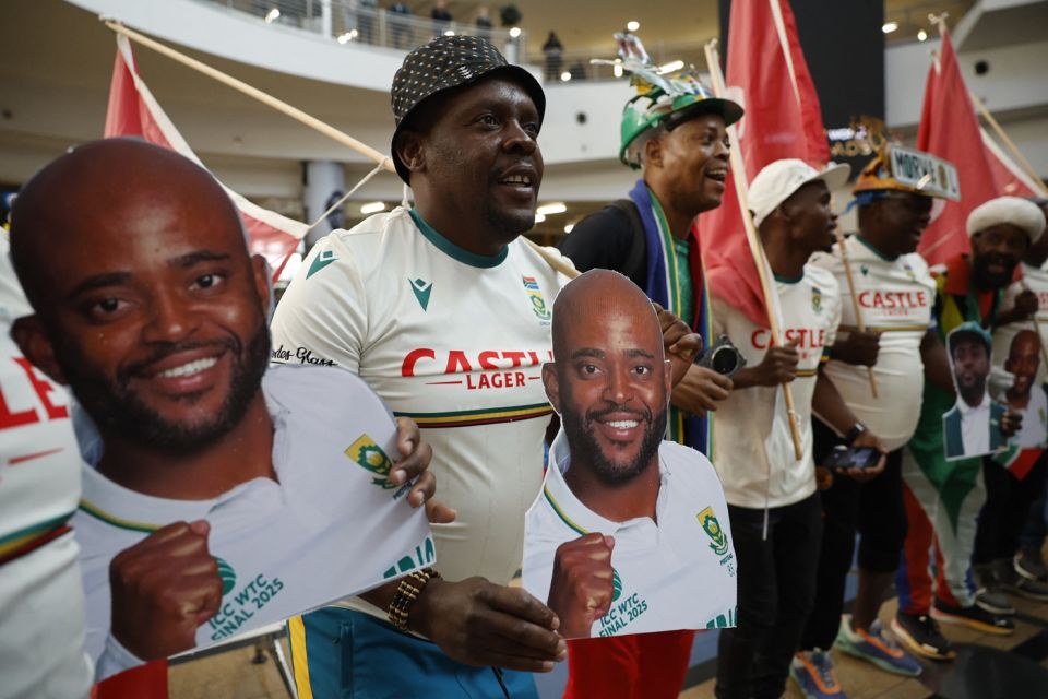 Temba Bavuma and his men had a rousing homecoming, Tambo International Airport, Kempton Park, June 18, 2025