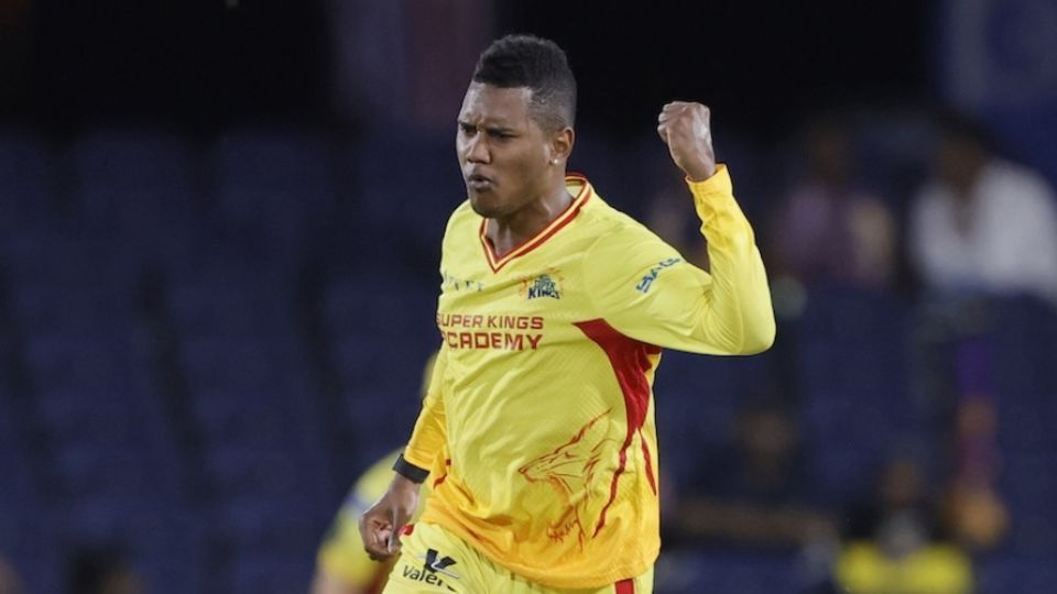 Akeal Hosein rattled Nitish Kumar's stumps, Texas Super Kings vs Los Angeles Knight Riders, MLC 2025, Dallas, June 24, 2025