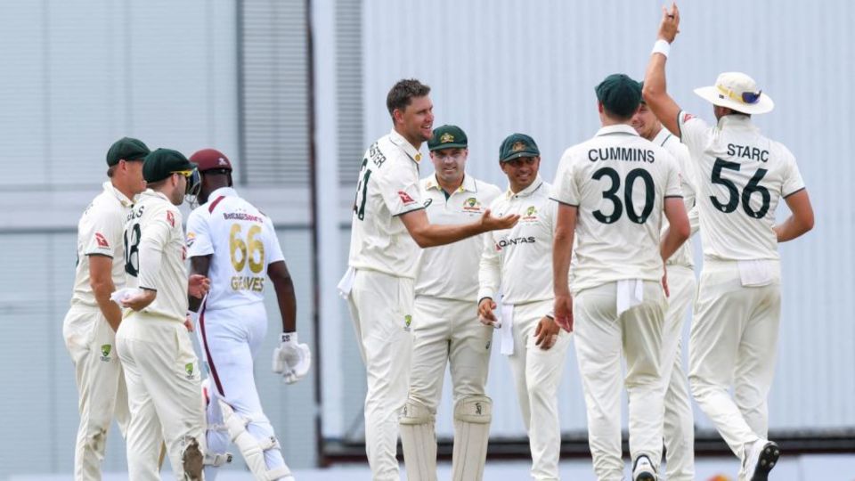 Beau Webster picked up two important wickets, West Indies vs Australia, 1st Test, day 2, Barbados, June 26, 2025