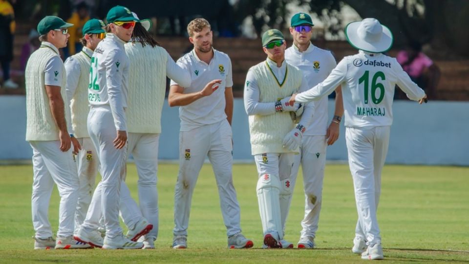 Wiaan Mulder struck thrice in the middle session, Zimbabwe vs South Africa, 1st Test, day 2, Bulawayo, June 29, 2025