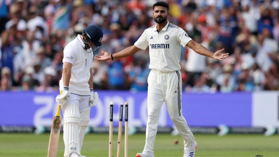 Akash Deep left Ben Duckett's stumps in a mess, England vs India, 2nd Test, Birmingham, 4th day, July 5, 2025