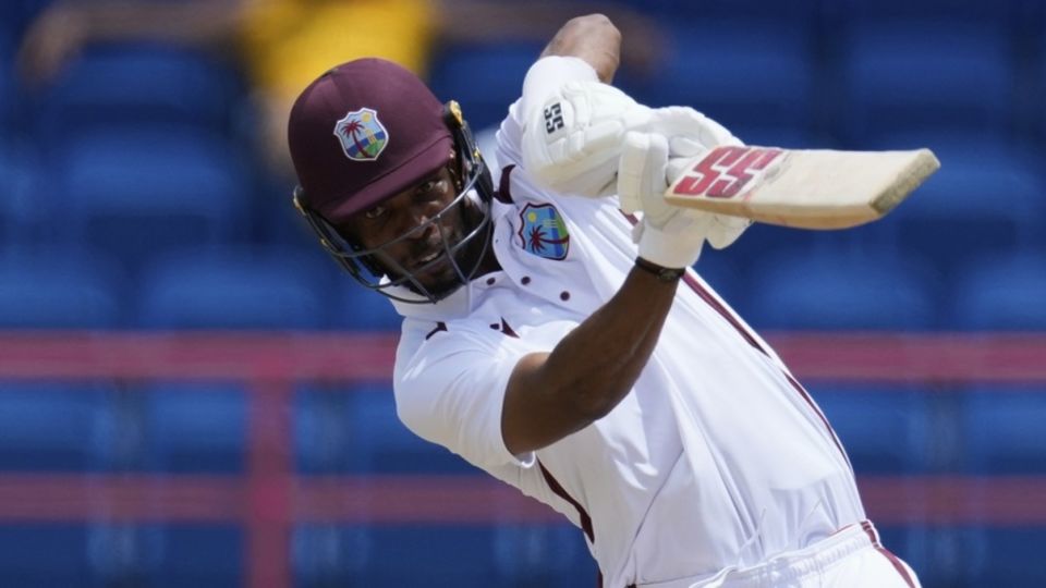 Roston Chase fell after a bright 34, West Indies vs Australia, 2nd Test, St George's, 4th day, July 6, 2025