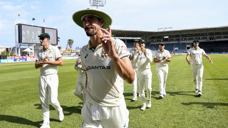 Mitchell Starc completed his five-wicket haul in just 15 balls, the fastest in Tests, West Indies vs Australia, 3rd Test, Kingston, Day 3, July 14, 2025