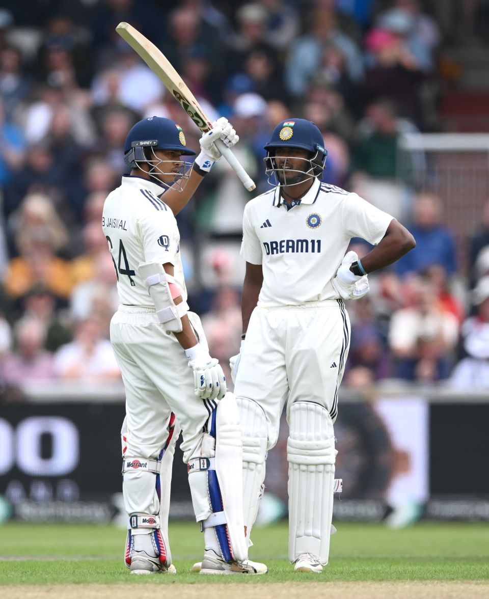 Yashasvi Jaiswal celebrates his fifty, England vs India, 4th Test, 1st day, Manchester, July 23, 2025