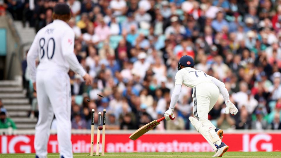 Shubman Gill is run out, England vs India, 5th Test, 1st day, The Oval, July 31, 2025