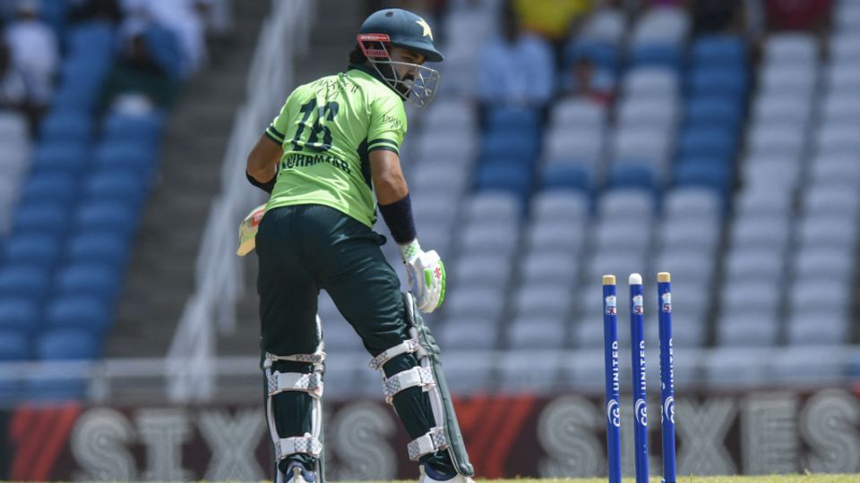 Mohammad Rizwan was bowled for a golden duck by a pearler, West Indies vs Pakistan, 3rd ODI, Tarouba, August 12, 2025