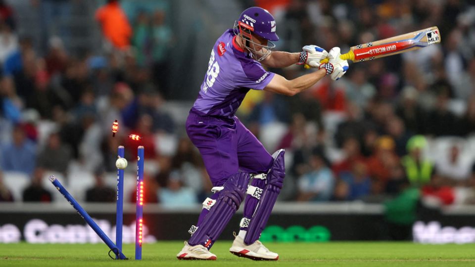 Harry Brook was cleaned up by Marcus Stoinis, Northern Superchargers vs Trent Rockets, The Kia Oval, The Hundred Men's Competition, August 30, 2025