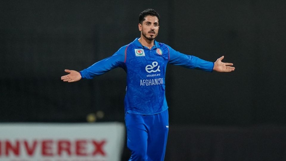 Sharafuddin Ashraf conceded 20 runs in four overs and took a wicket, UAE vs Afghanistan, UAE tri-series, Sharjah, September 5, 2025
