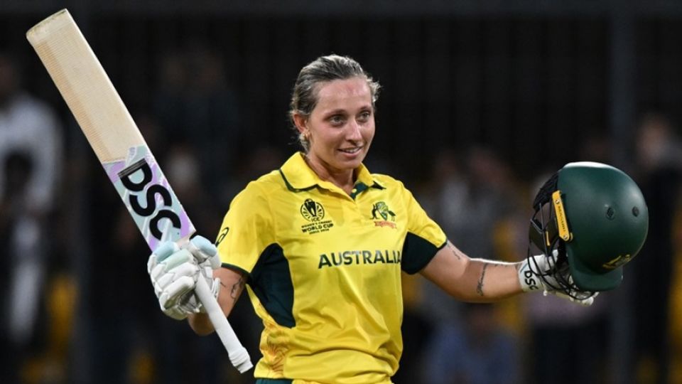 Ashleigh Gardner brought up a 77-ball century, Australia vs New Zealand, Women's ODI World Cup, Indore, October 1, 2025