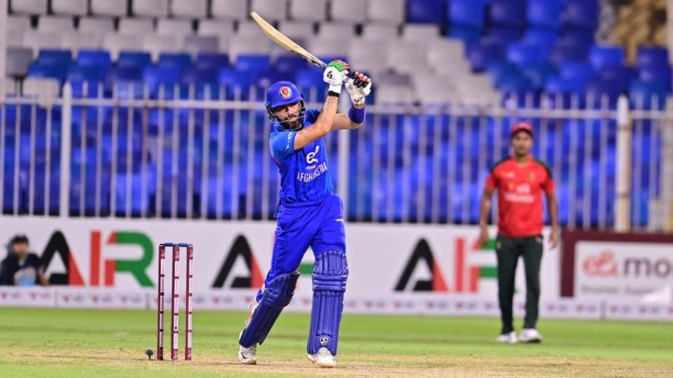 Ibrahim Zadran made a 37-ball 38, Afghanistan vs Bangladesh, 2nd T20I, Sharjah, October 3. 2025