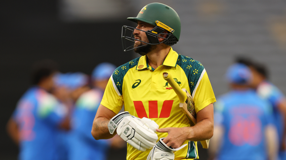 Matt Short walks off after his dismissal, Australia vs India, 1st ODI, Perth, October 19, 2025