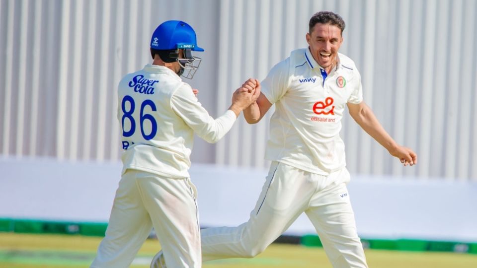 Ziaur Rahman picked up a five-for on debut, Zimbabwe vs Afghanistan, Only Test, Harare, 2nd day, October 21, 2025