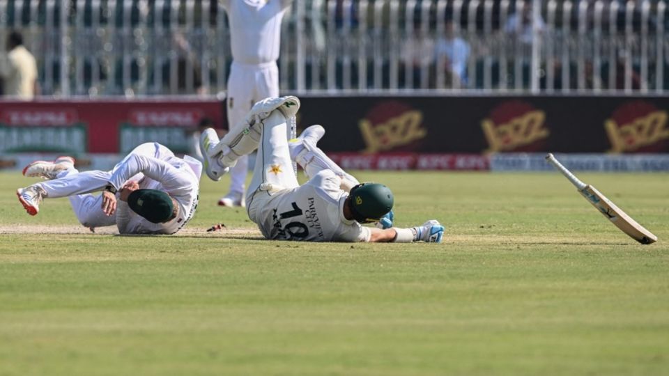 Ryan Rickelton collided with Shaheen Shah Afridi while running him out, Pakistan vs South Africa, 2nd Test, Rawalpindi, 4th day, October 23, 2025