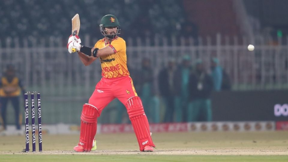 Sikandar Raza struck two sixes in his innings, Zimbabwe vs Sri Lanka, 2nd match, T20 tri-series, Rawalpindi, November 20, 2025
