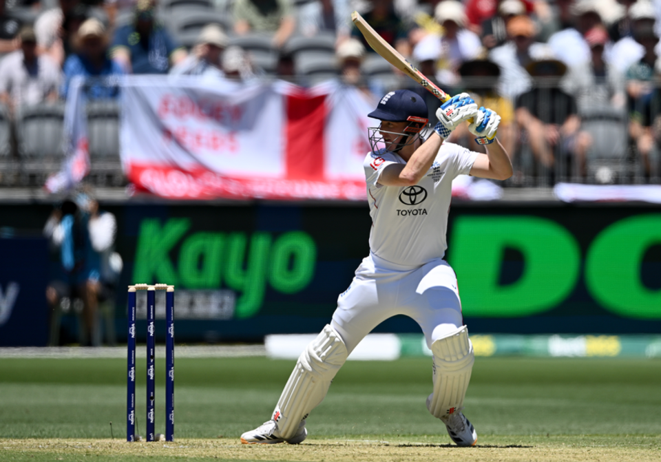 Harry Brook goes through the off side, Australia vs England, 1st Test, The Ashes, Perth Stadium, November 21, 2025