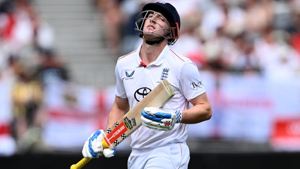 Harry Brook walks off after making a duck, Australia vs England, 1st Test, The Ashes, Perth Stadium, November 22, 2025