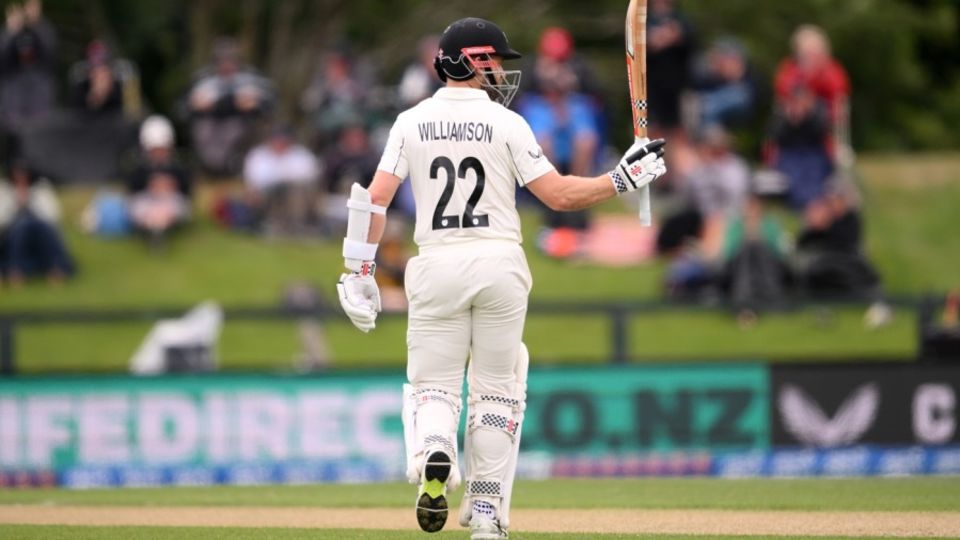 Kane Williamson celebrates his half-century, New Zealand vs West Indies, 1st Test, Day 1, Christchurch, December 2, 2025