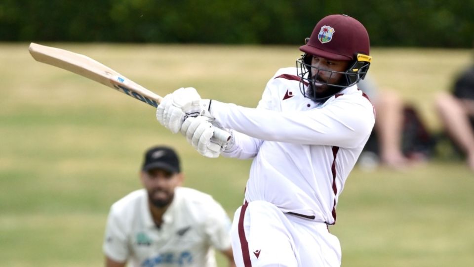 John Campbell scored quickly, New Zealand vs West Indies, 3rd Test, Mount Maunganui, 2nd day, December 19, 2025
