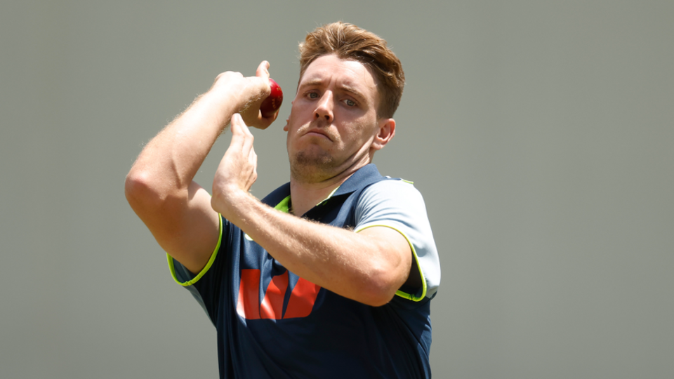 Cameron Green bowls in the nets, Sydney, January 2, 2026