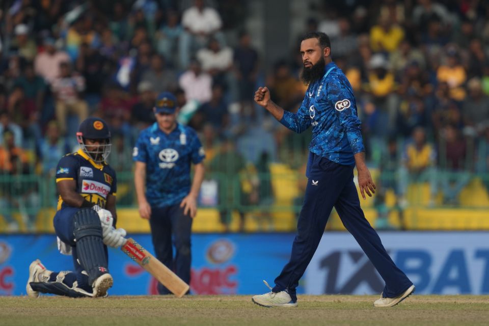 Adil Rashid claimed the key wicket of Charith Asalanka, Sri Lanka vs England, 2nd ODI, Colombo, January 24, 2026