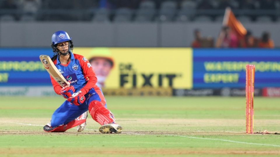 Jemimah Rodrigues was bowled attempting a scoop, Gujarat Giants vs Delhi Capitals, Vadodara, WPL, January 27, 2026