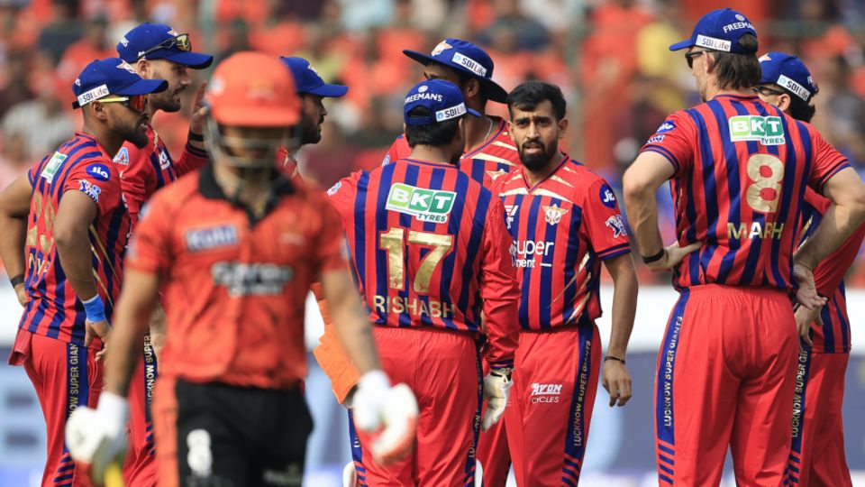 Prince Yadav's inswinger knocked over Ishan Kishan, Sunrisers Hyderabad vs Lucknow Super Giants, IPL 2026, Hyderabad, April 5, 2026