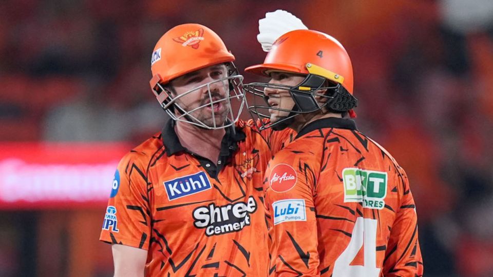 Travis Head and Abhishek Sharma brought up the team fifty in the fifth over, Sunrisers Hyderabad vs Delhi Capitals, IPL 2026, Hyderabad, April 21, 2026