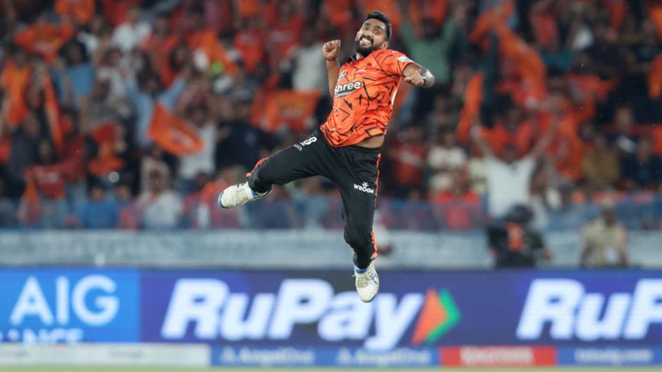 Eshan Malinga was pumped after dismissing Tristan Stubbs, Sunrisers Hyderabad vs Delhi Capitals, IPL 2026, Hyderabad, April 21, 2026