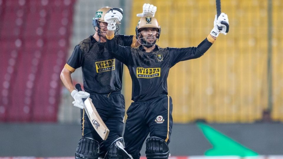 Usman Khan and Marnus Labuschagne put up a 123-run stand, Multan Sultans vs Hyderabad Kingsmen, PSL 2026, Karachi, April 22, 2026
