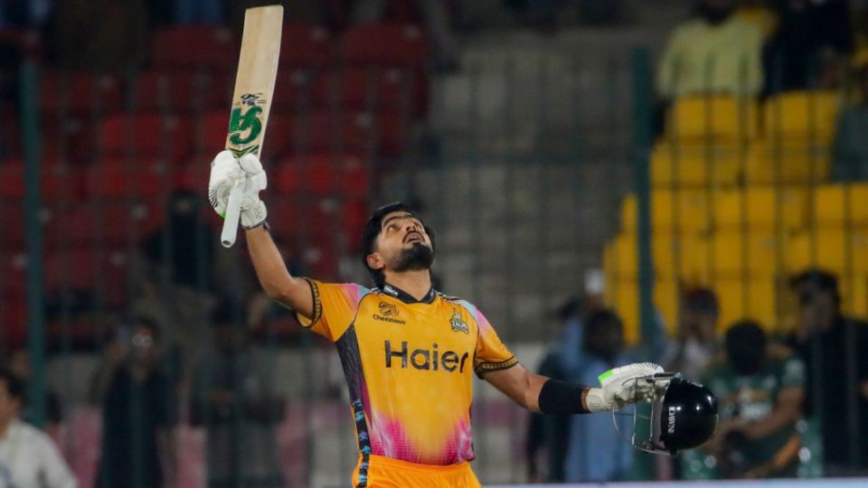 Babar Azam hit a scintillating century, Peshawar Zalmi vs Islamabad United, Qualifier, PSL 2026, Karachi, April 28, 2026