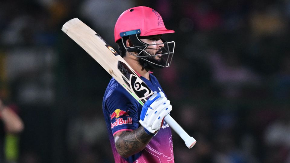 Riyan Parag celebrates his first fifty of the season, Rajasthan Royals vs Delhi Capitals, IPL 2026, Jaipur, May 1, 2026