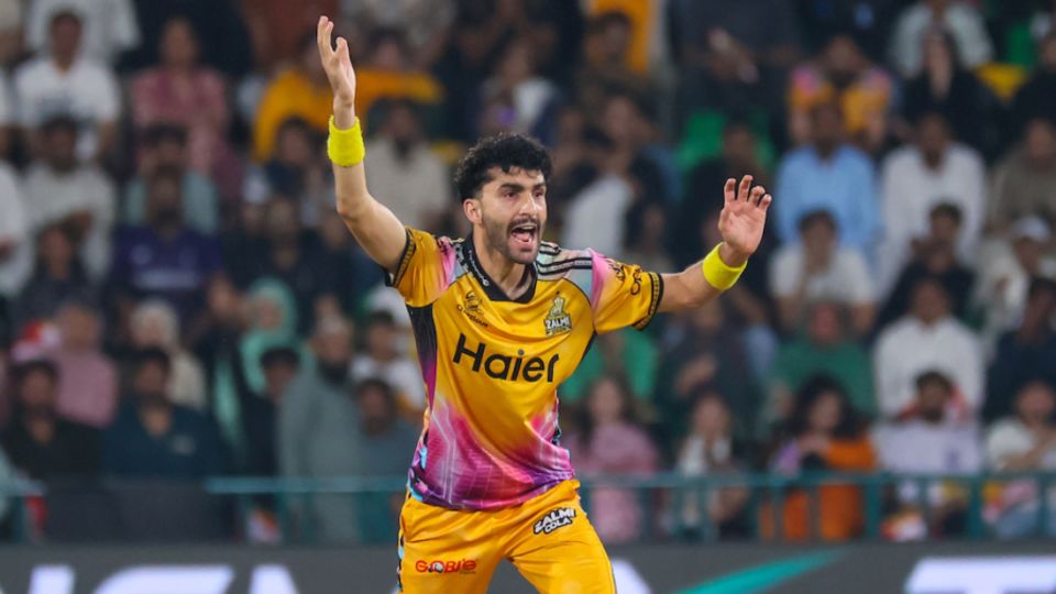 Sufyan Moqim finished with 1 for 23, Hyderabad Kingsmen vs Peshawar Zalmi, PSL 2026 Final, Lahore, May 03, 2026