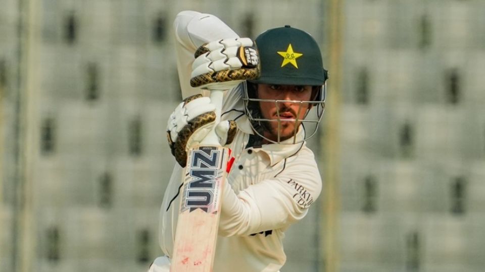 Debutant Azan Awais batted confidently, Bangladesh vs Pakistan, 1st Test, Mirpur, 2nd day, May 9, 2026