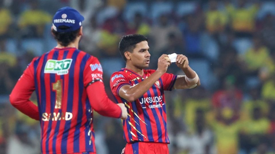 Debutant Akash Singh celebrated his three wickets with special messages, Lucknow Super Giants vs Chennai Super Kings, IPL, Lucknow, May 15, 2026
