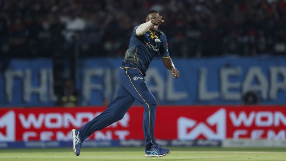 Jason Holder took back-to-back wickets, Royal Challengers Bengaluru vs Gujarat Titans, Qualifier 1, IPL 2026, Dharamsala, May 26, 2026