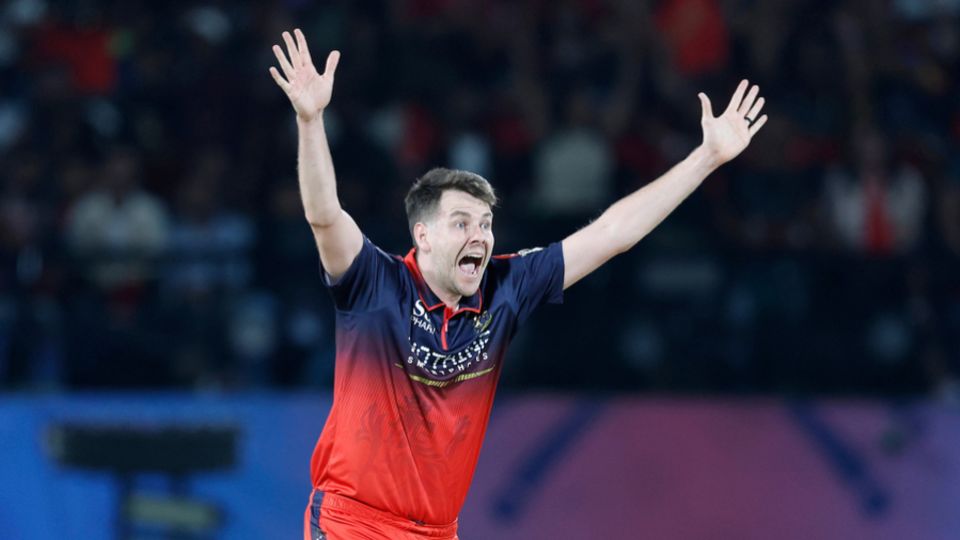 Jacob Duffy took a crucial three-for, Royal Challengers Bengaluru vs Gujarat Titans, Qualifier 1, IPL 2026, Dharamsala, May 26, 2026