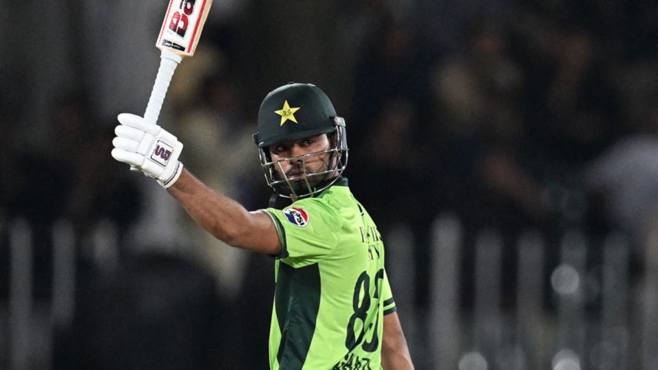Ghazi Ghori brought up his maiden international fifty, Pakistan vs Australia, 1st ODI, Rawalpindi, May 30, 2026