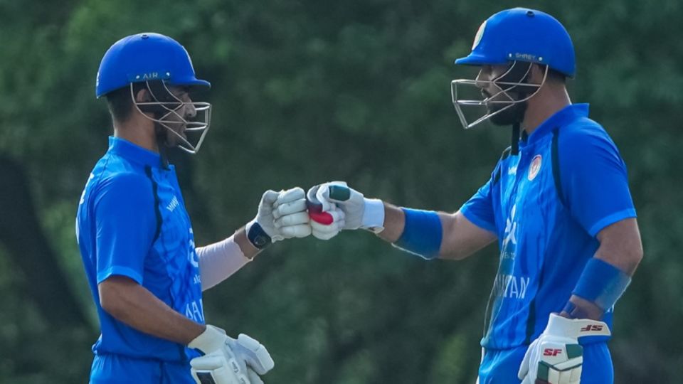 Imran Mir and Hassan Eisakhil shared a 63-run opening stand, Afghanistan A vs India A, Sri Lanka A-Team Tri Series, Dambulla, June 11, 2026