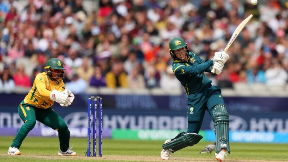 Georgia Wareham played a quick innings from No. 6, Australia vs South Africa, Women's T20 World Cup, Manchester, June 13, 2026