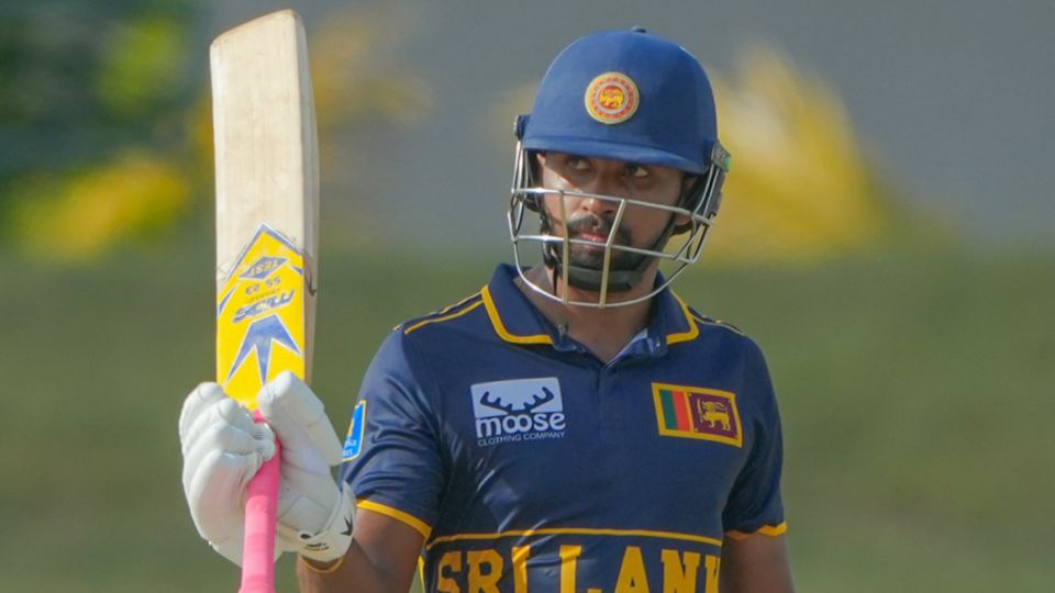 Sadeera Samarawickrama was the first half-centurion of Sri Lanka A's innings, Sri Lanka A vs India A, One-day tri-series Final, Dambulla, June 21, 2026